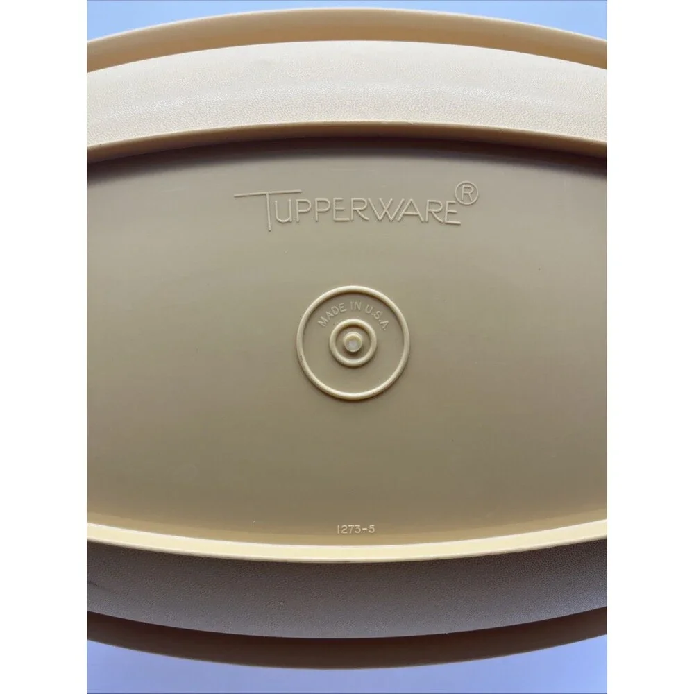 Tupperware Microwave Vegetable Steamer Harvest Gold 1273-5/1274-1/1275-4, 4 Set